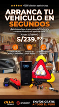 KIT DE EMERGENCIA VEHICULAR + TRIÁNGULO DE SEGURIDAD LED